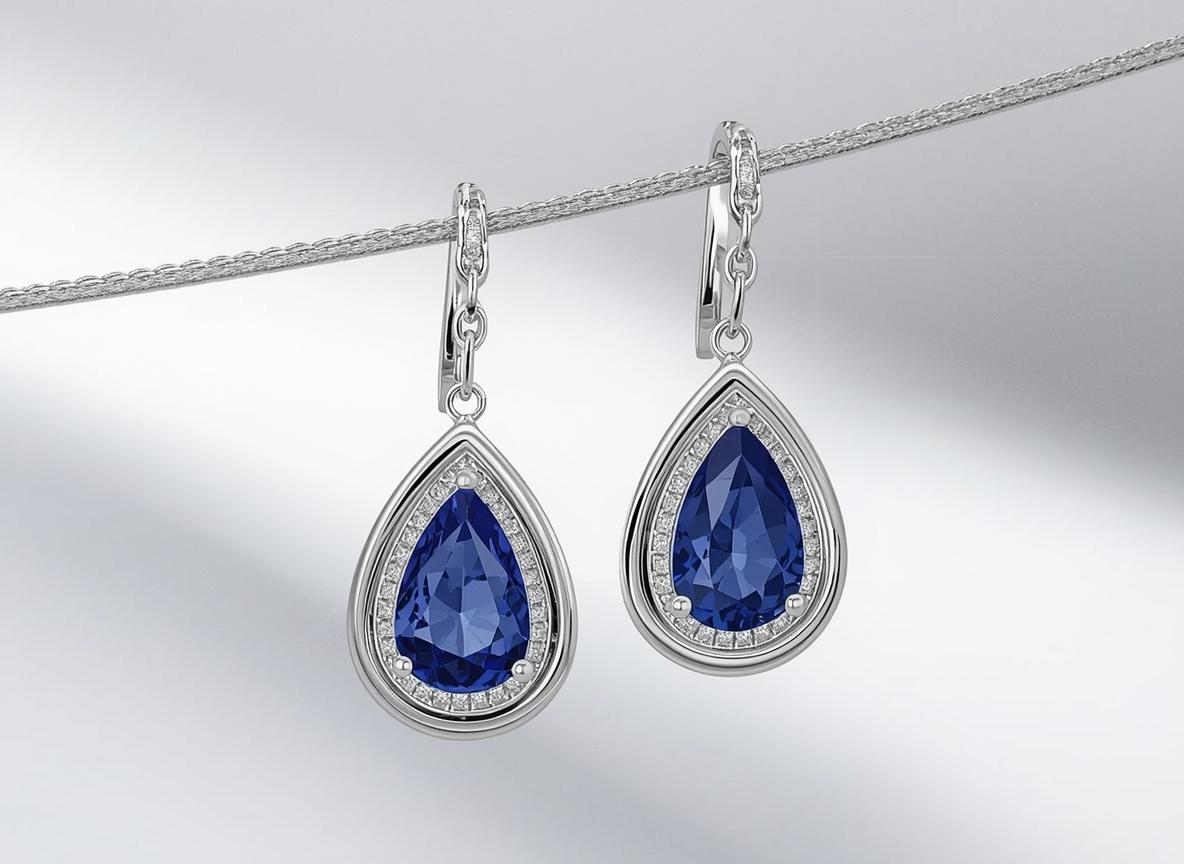 Sapphire Elegance Earrings